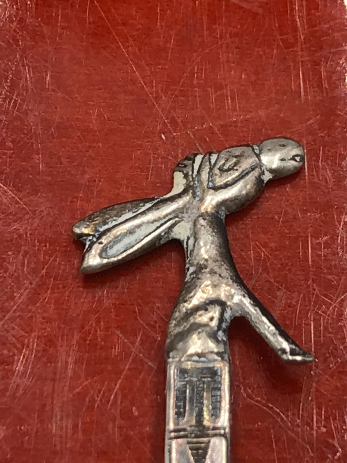 VTG Sterling Silver Mexico Sterling Souvenir Donkey Spoon - 3.5" 7.3g