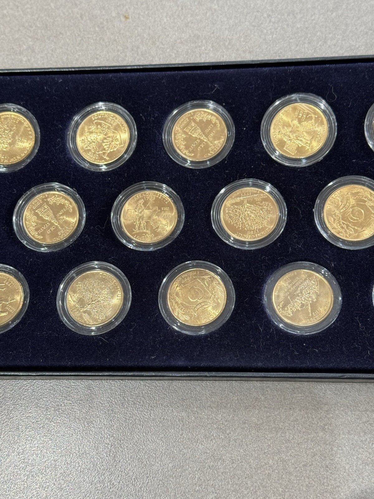 1999-2000 24kt Gold Plated US Mint State Quarters Set in Box
