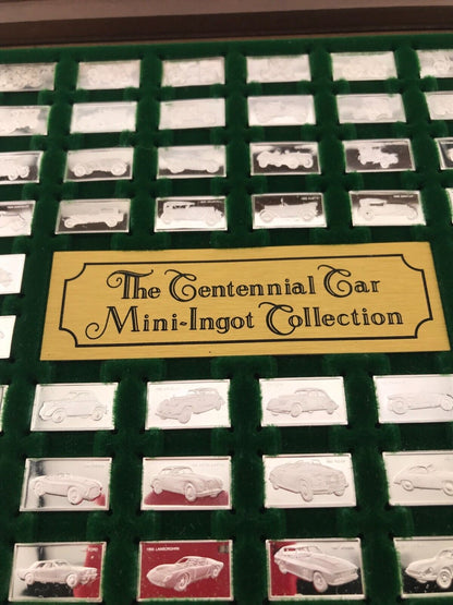 The Franklin Mint Centennial Car 100pc Mini-Ingot Collection Sterling Silver