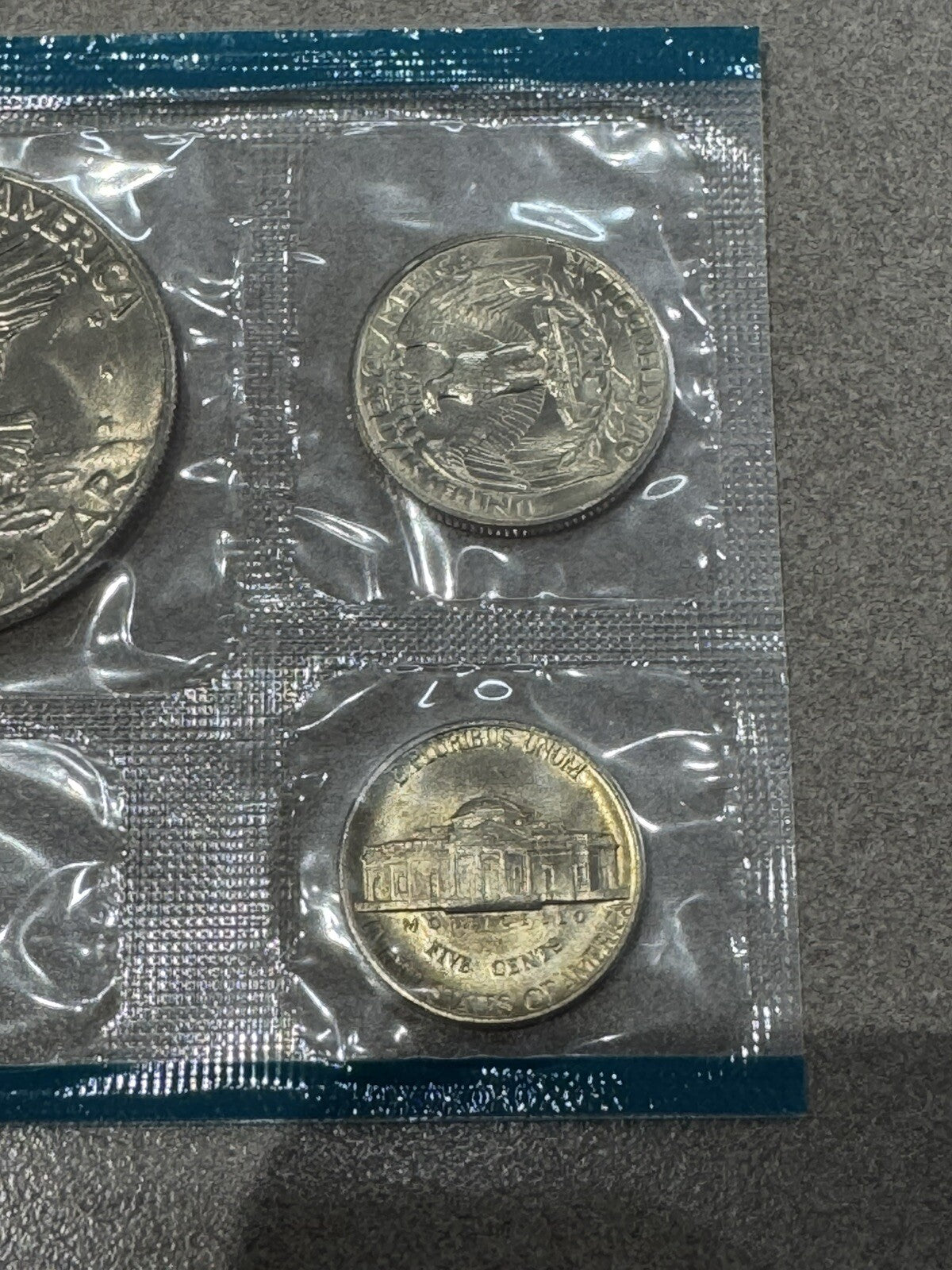 1977 Uncirculated Coin Set 12 Coins Nicely Toned P-D