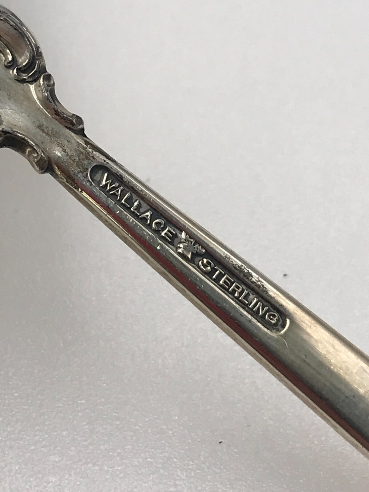 Wallace Grand Baroque Sterling Silver Serving Spoon 6.25 inches 79.9g