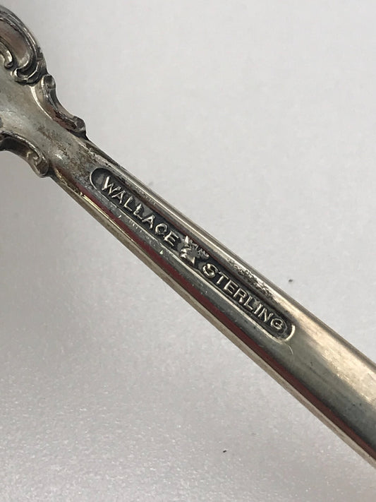 Wallace Grand Baroque Sterling Silver Serving Spoon 6.25 inches 79.9g