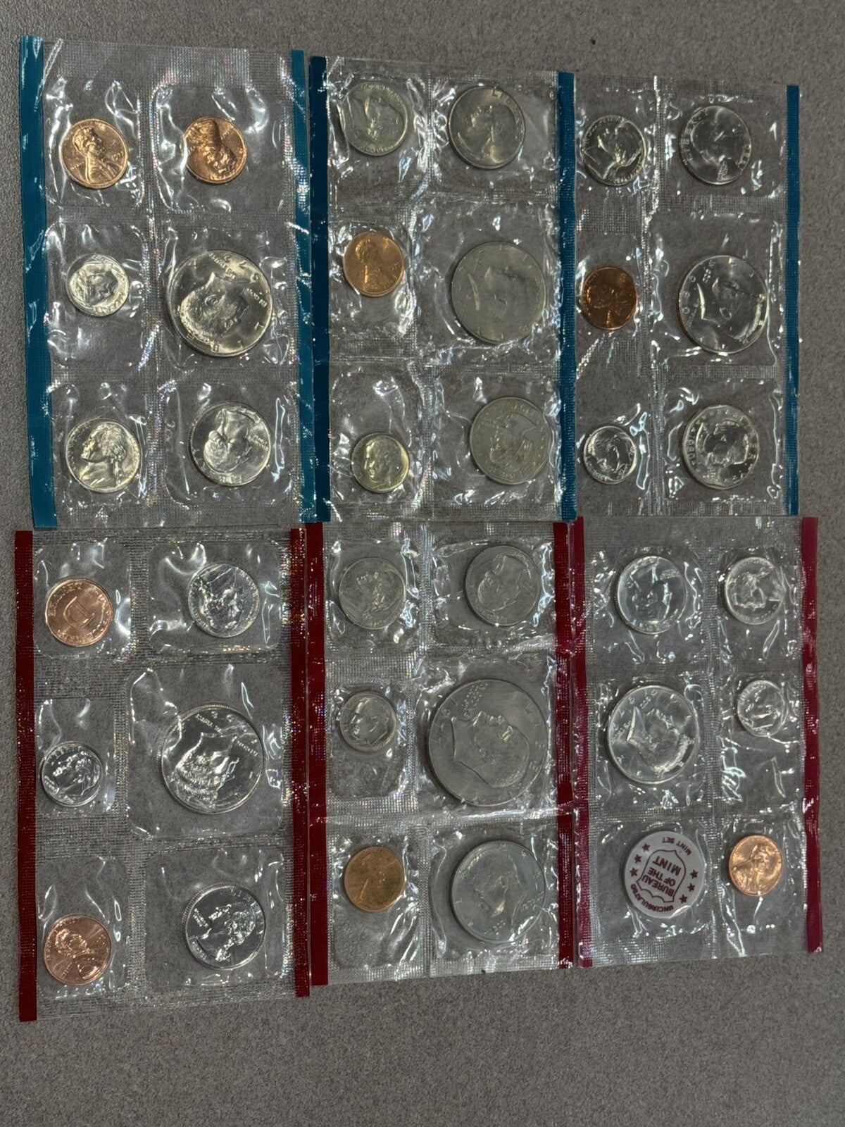 1972,80,79,98,7772 Uncirculated Coin Sets U.S Mint Mixed Years P&D