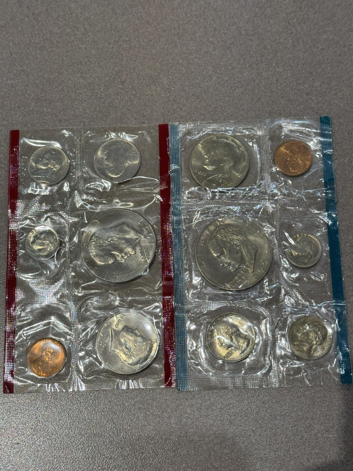 1977 Uncirculated Coin Set 12 Coins Nicely Toned P-D