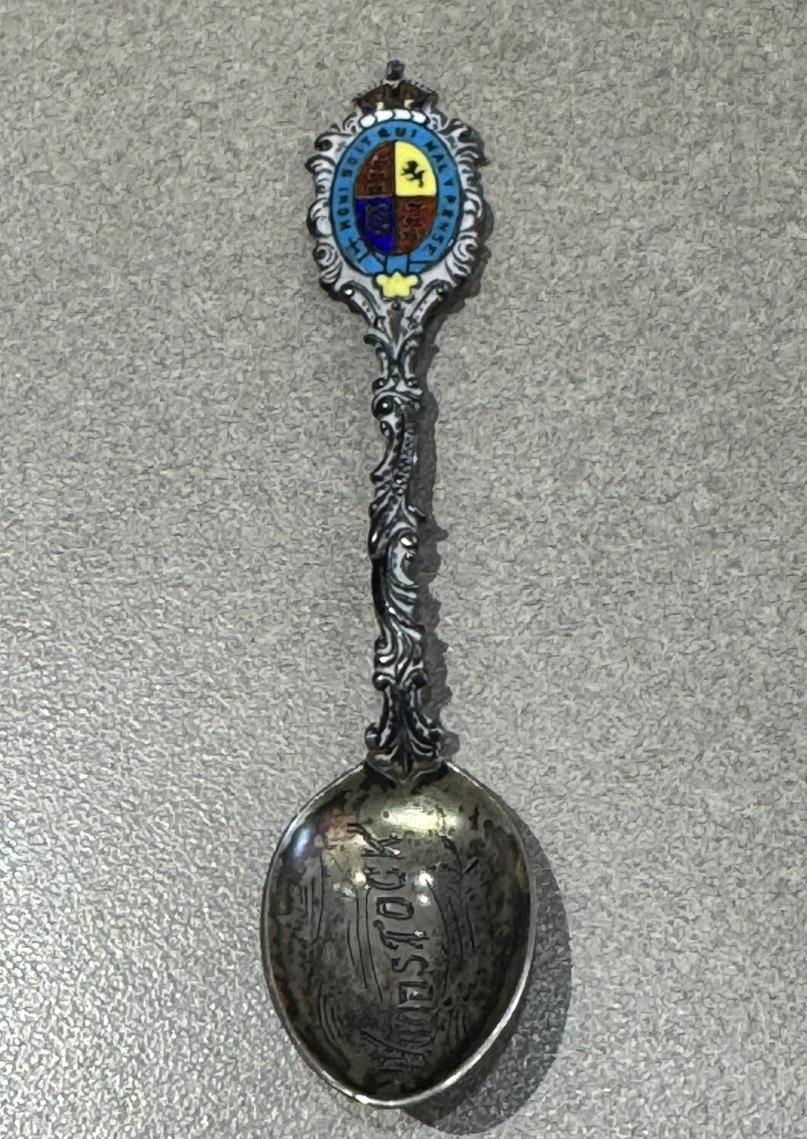 Vintage Sterling Silver Souvenir Spoon Woodstock 13.1 Grams 4”