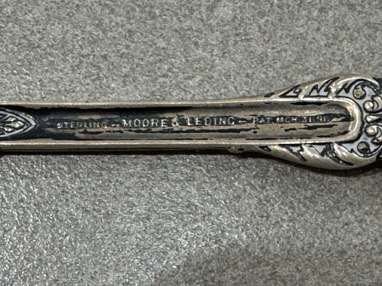 Sterling Silver Spoon Mount Vernon George Washington Antique 31.grams 6”