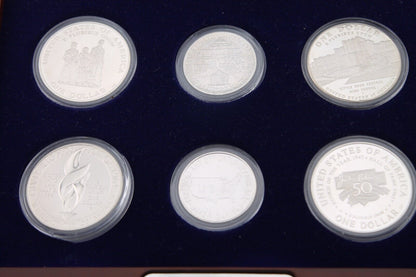 The Danbury Mint U.S. Silver Coins Honoring African Americans 6 coin set