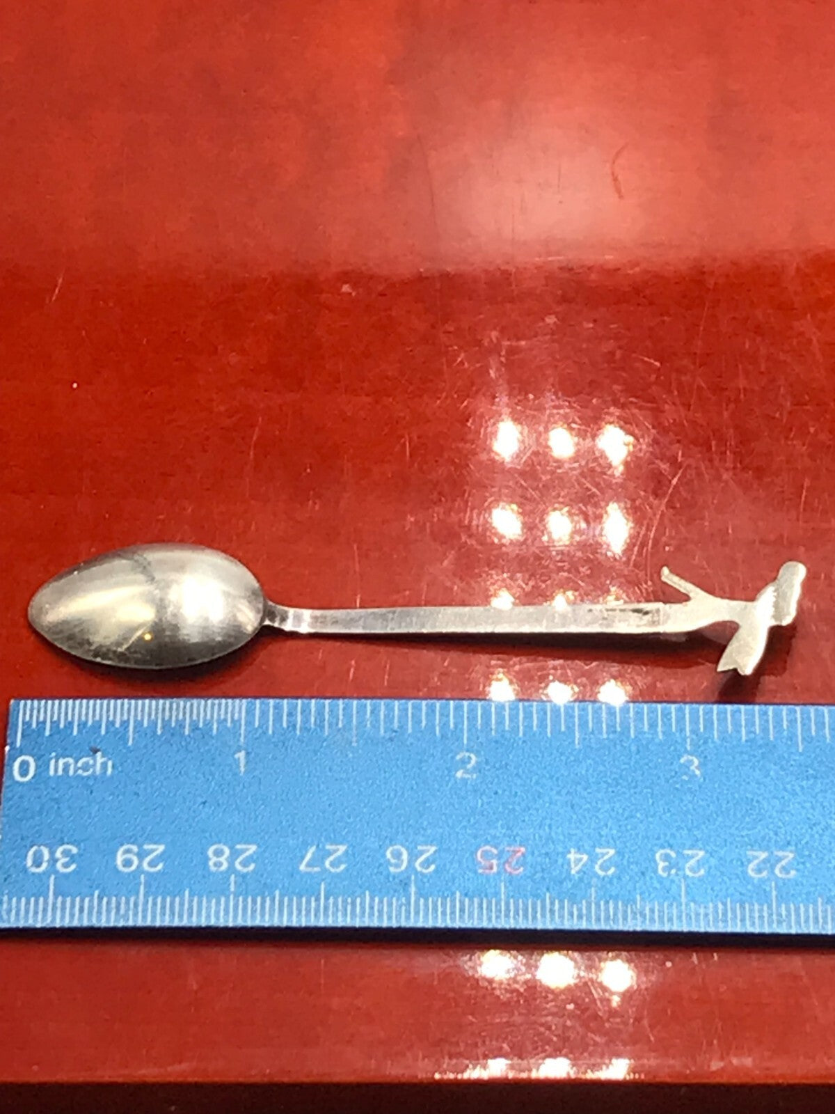 VTG Sterling Silver Mexico Sterling Souvenir Donkey Spoon - 3.5" 7.3g