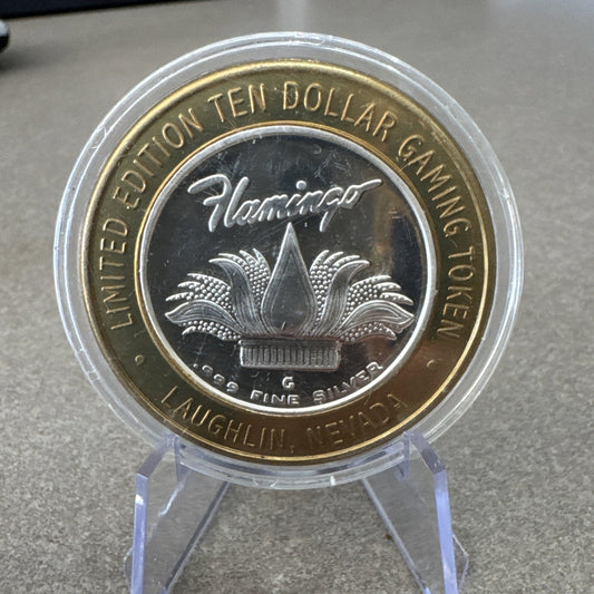 2002 Flamingo Casino Flag Silver Strike Laughlin NV