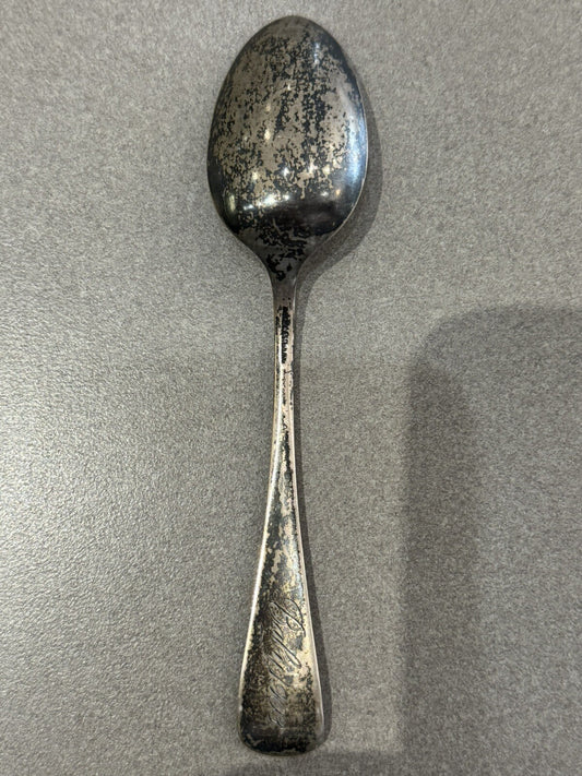 Sterling Silver Souvenir Spoon - Fort Dearborn Chicago Illinois 23.1 Grams 6”