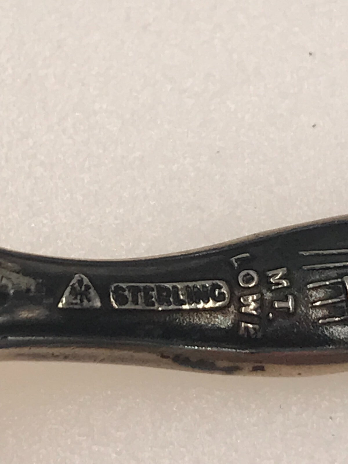 Antique Escondido California vintage souvenir sterling spoon 28.5g 5 3/4"