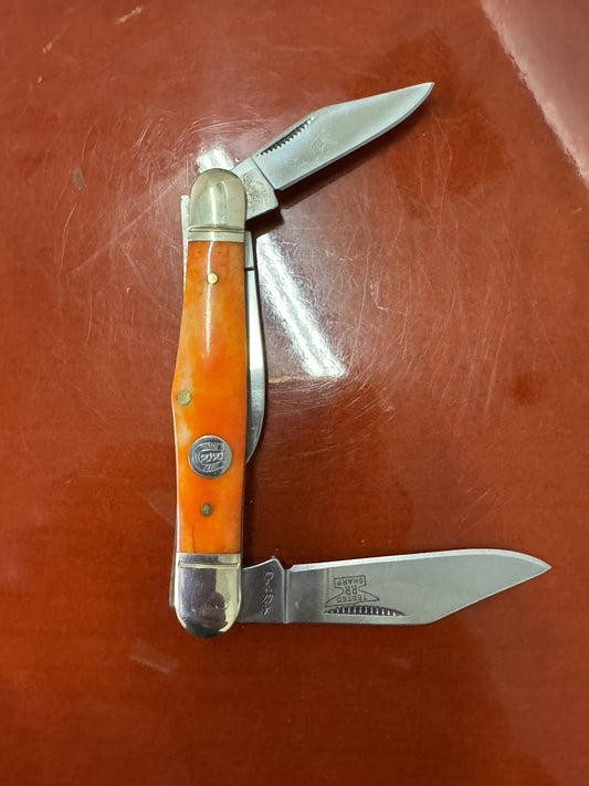 ROUGH RIDER RR107 BROWN BONE 2 BLADE POCKETKNIFE