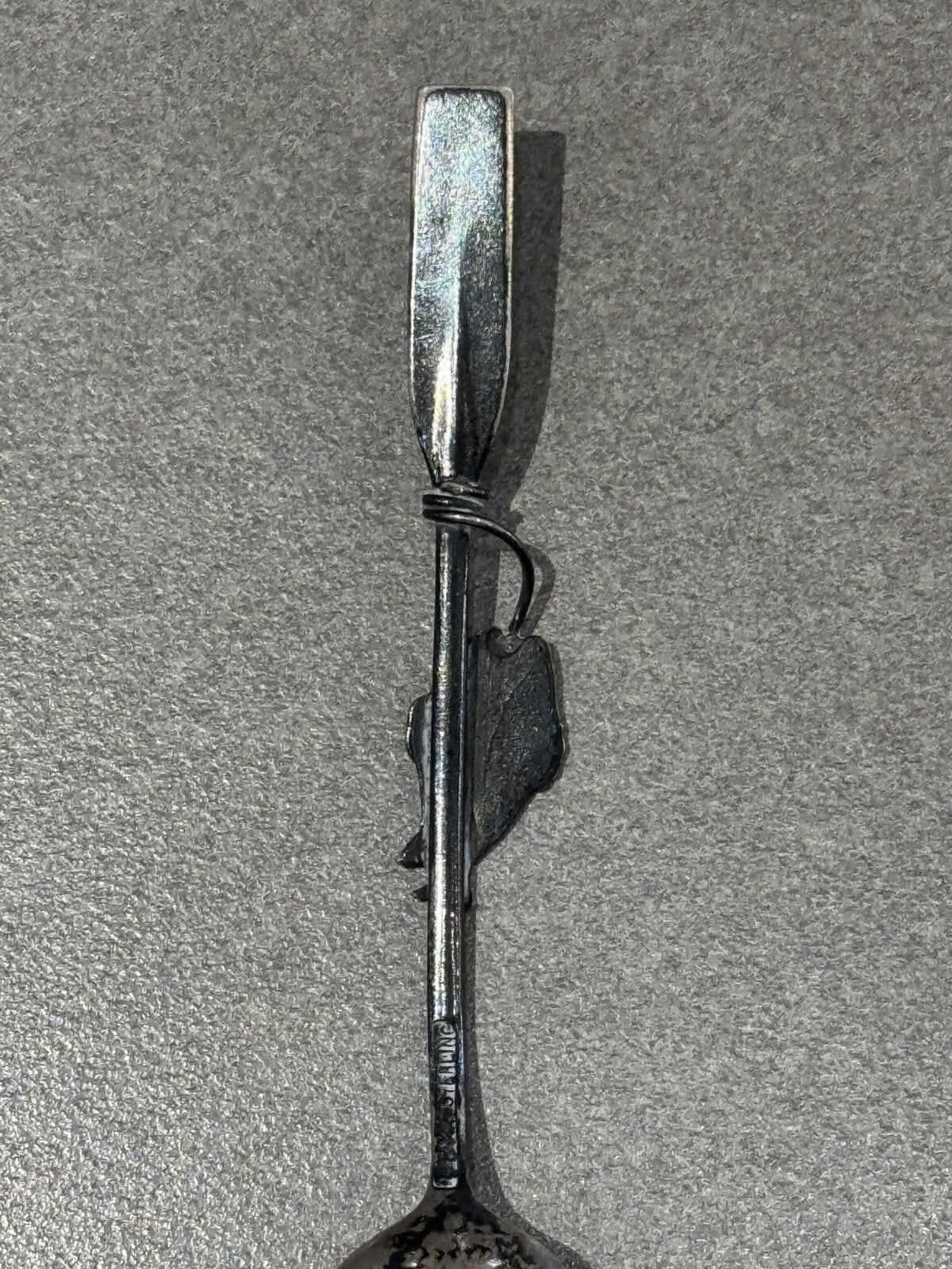 Portland, Oregon Sterling Silver Souvenir Spoon Fish Sailing 7.9 Grams 4”