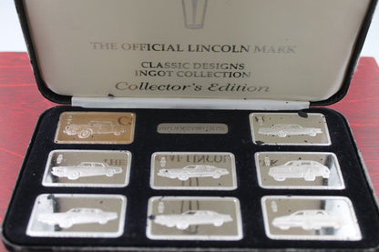 OFFICIAL LINCOLN MARK SERIES CLASSIC DESIGN (8) 1.2 OZ/.999 SILVER PROOF SET