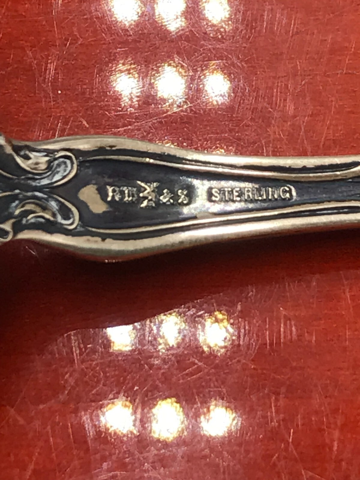 Antique RW&S Wallace Oldest Building in Ohio At Marrieta Sterling Silver Spoon