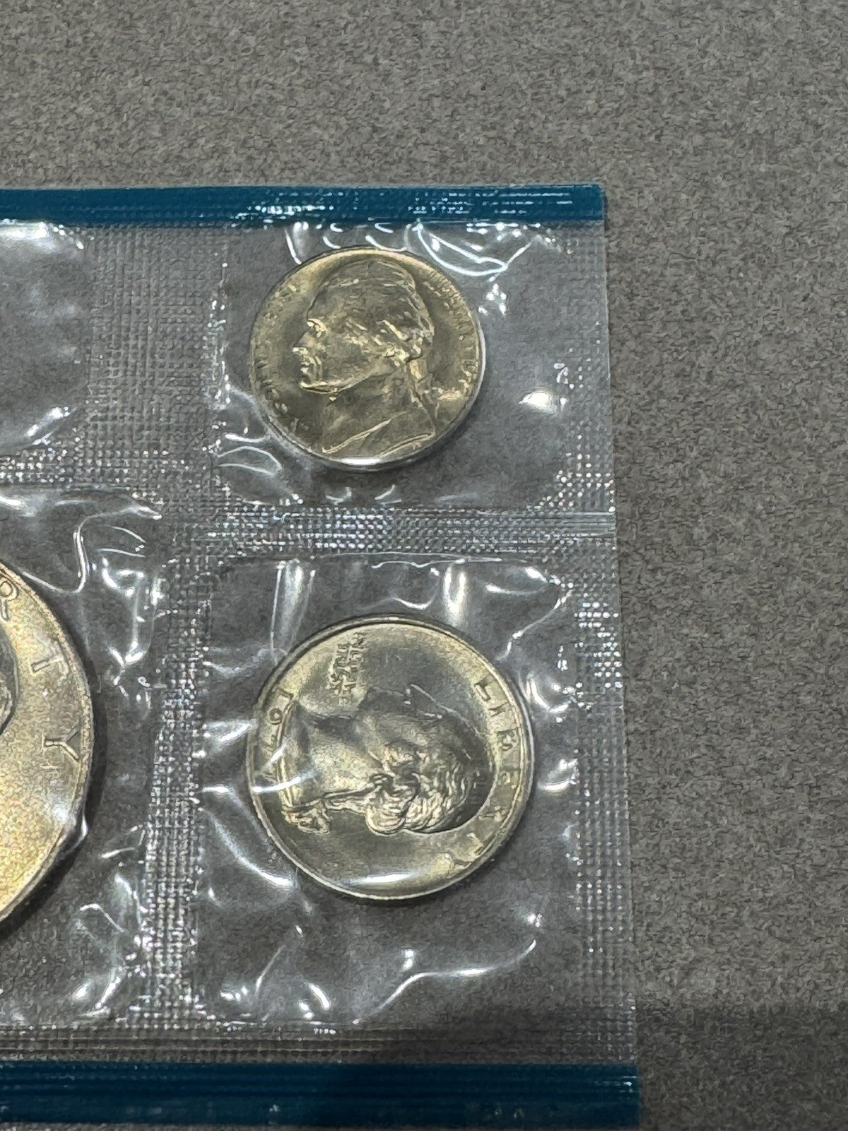 1977 Uncirculated Coin Set 12 Coins Nicely Toned P-D