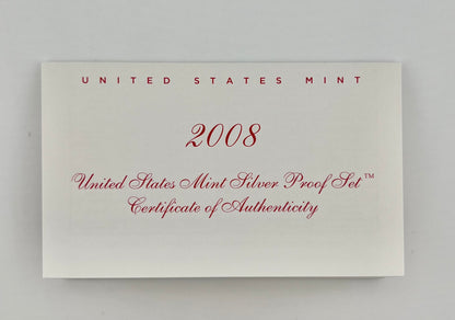 2008 United States, Mint Silver Proof Set