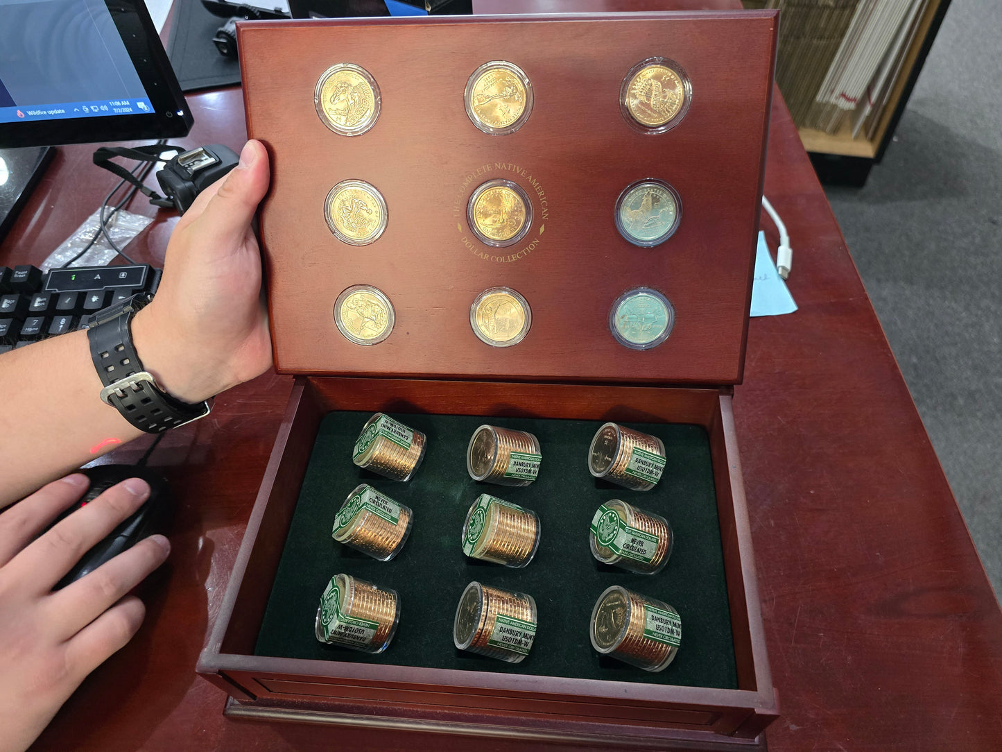 The Complete Native American Dollar Collection, Danbury Mint, Uncirculated