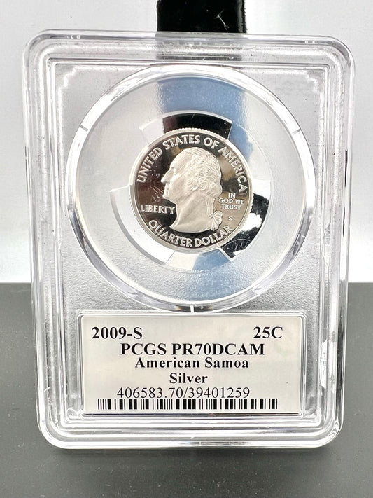 2009 S Quarter 25C PCGS PR70DCAM SILVER American Samoa US Territory