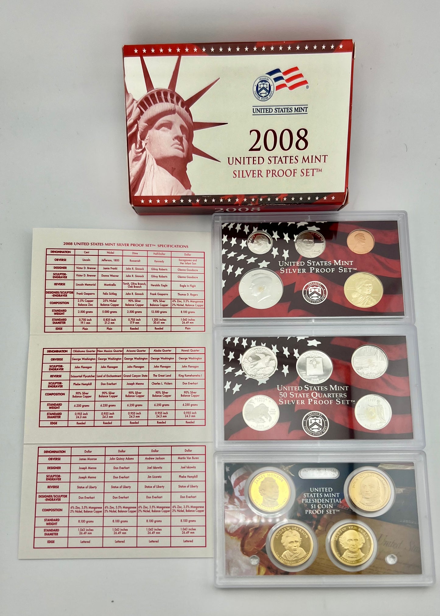 2008 United States, Mint Silver Proof Set