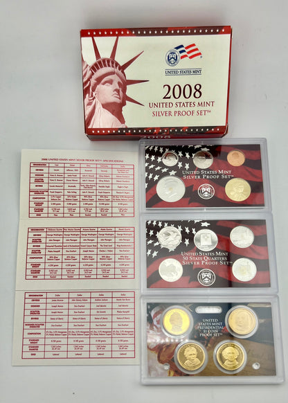 2008 United States, Mint Silver Proof Set