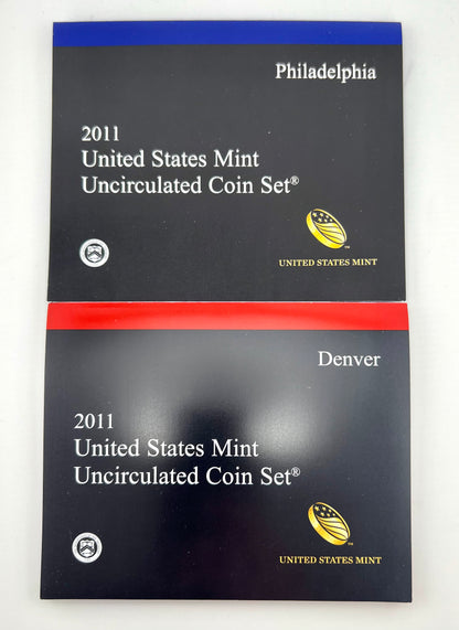 2011 United States Mint Uncirculated Coin Set Philadelphia And Denver