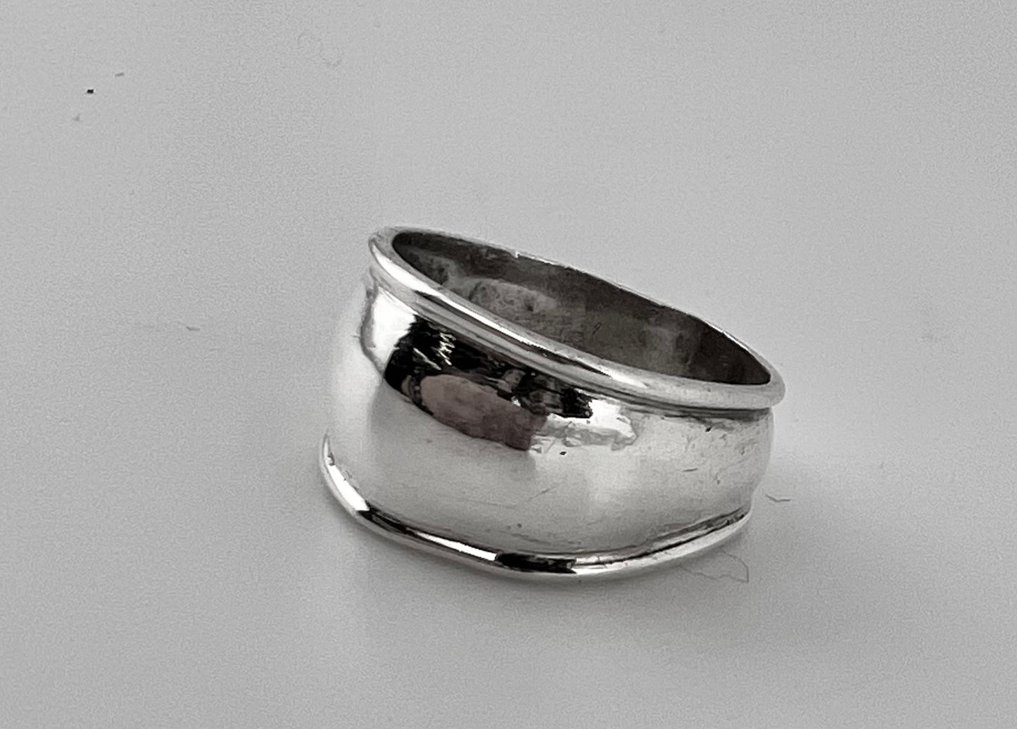 Vintage sterling wideband ring