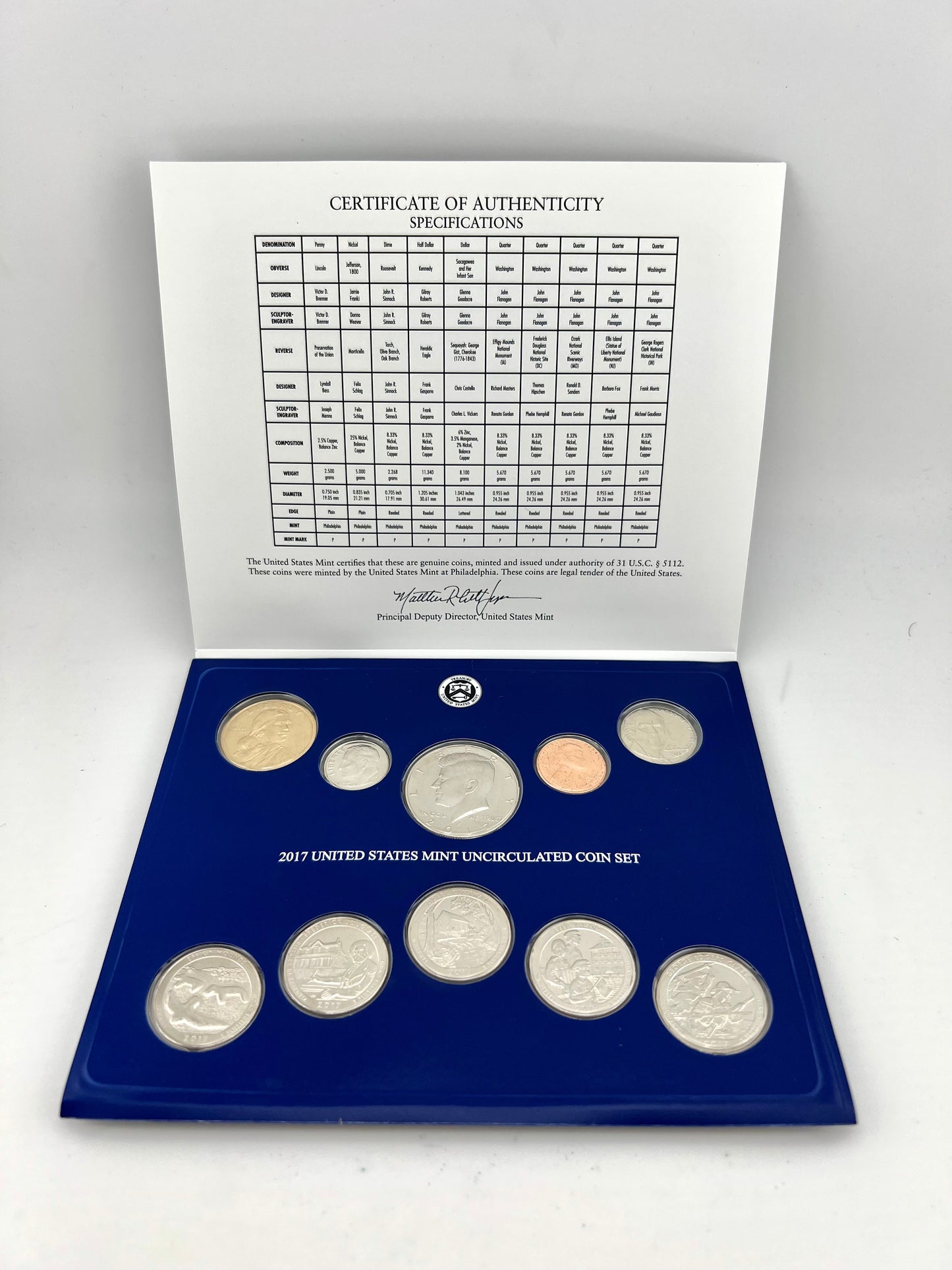 2017 United States Mint Uncirculated Coin Set Philadelphia And Denver