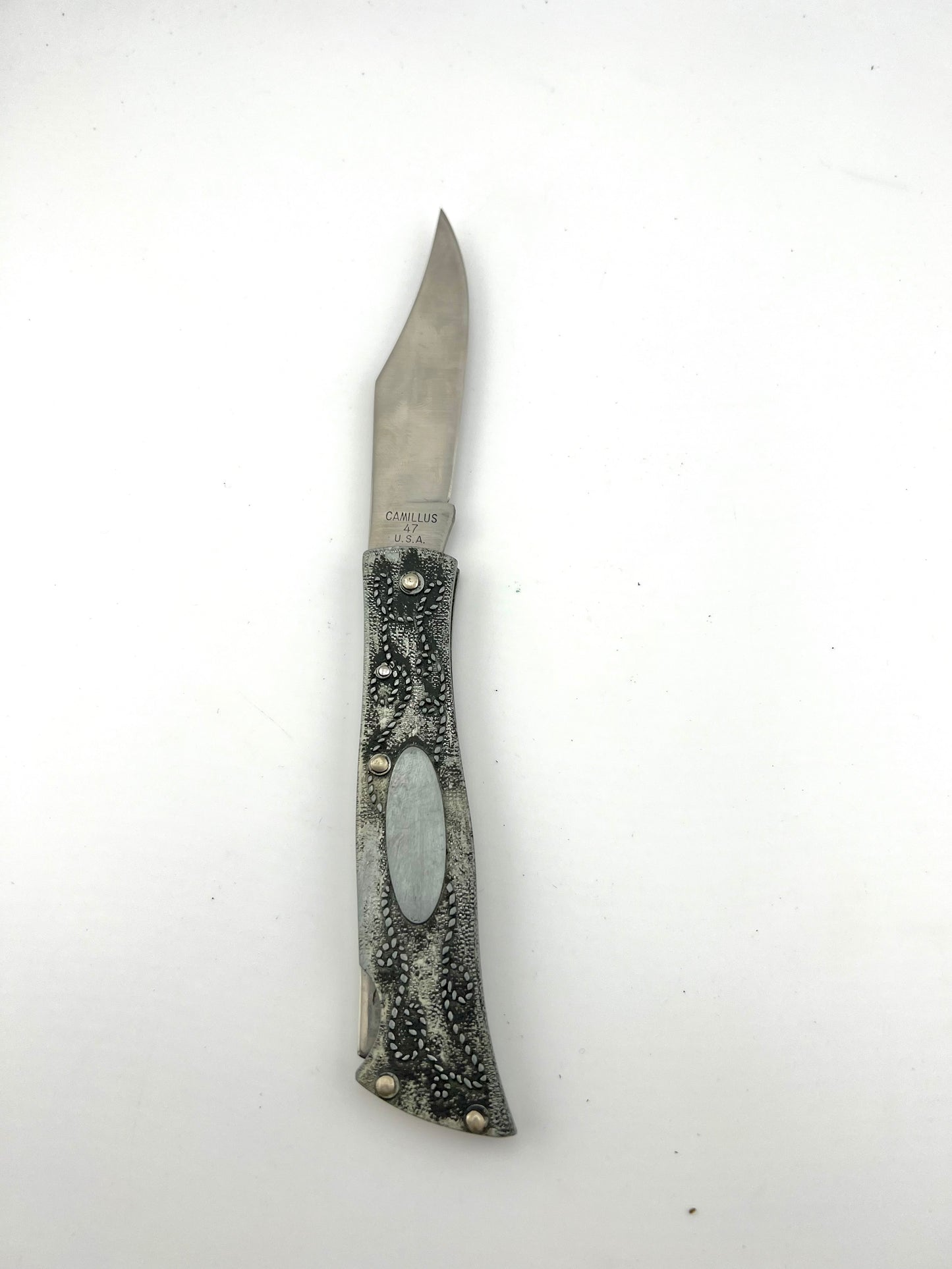 Vintage Camillus 47 Silver Sword Longhorn Knife