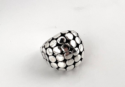 Ladies sterling silver ring, bubble design