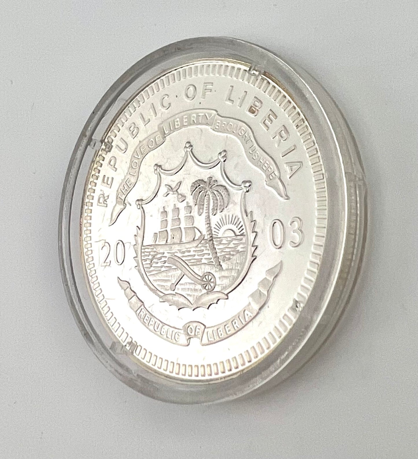 BATTLE OF LEXINGTON CONCORD REVOLUTIONARY WAR $20 LIBERIA 999 SILVER COIN