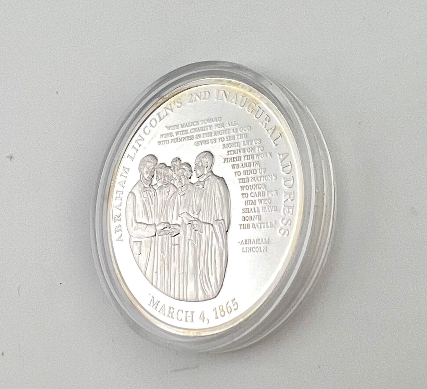 LIFE AND LEGACY, Medal Abraham Lincoln 2nd Inaugural Address