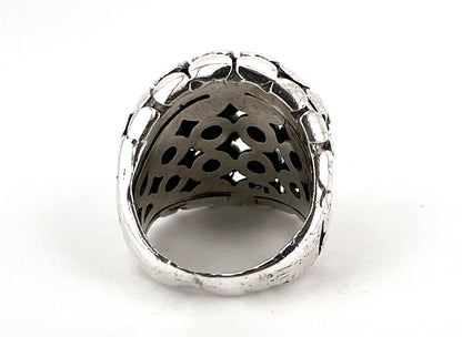 Ladies sterling silver ring, bubble design