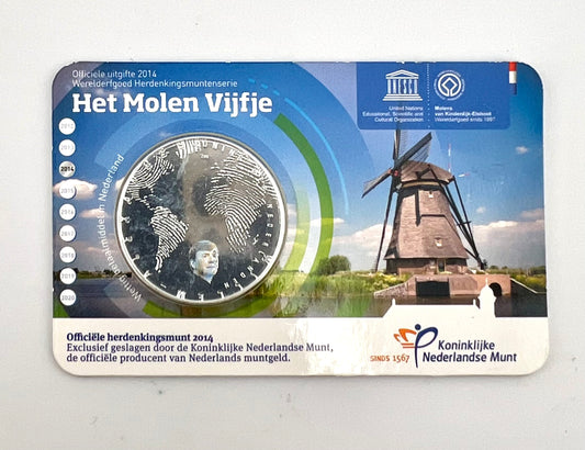 Netherlands 5 Euro 2014 Het Molen Vijfje coincard