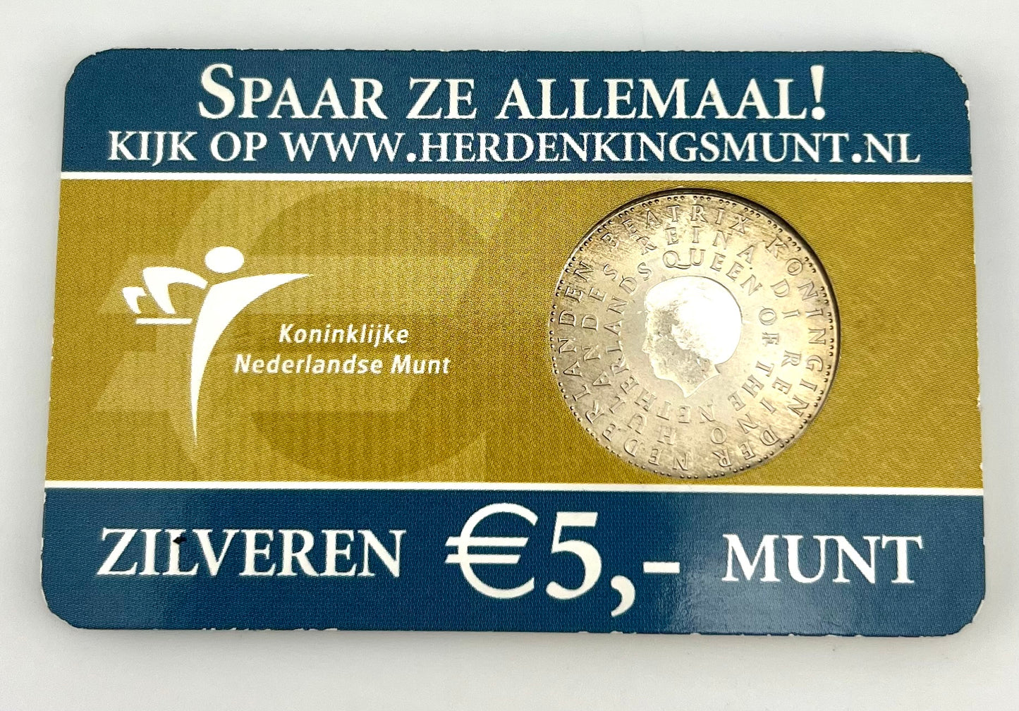 Netherlands / Holland 5 Euro 2004 Coincard The Kingdom Mint, 50 years together