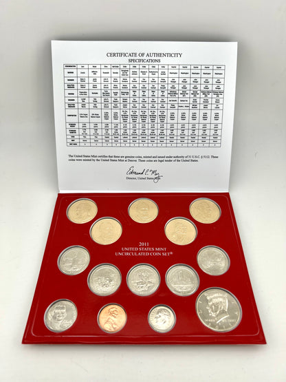 2011 United States Mint Uncirculated Coin Set Philadelphia And Denver