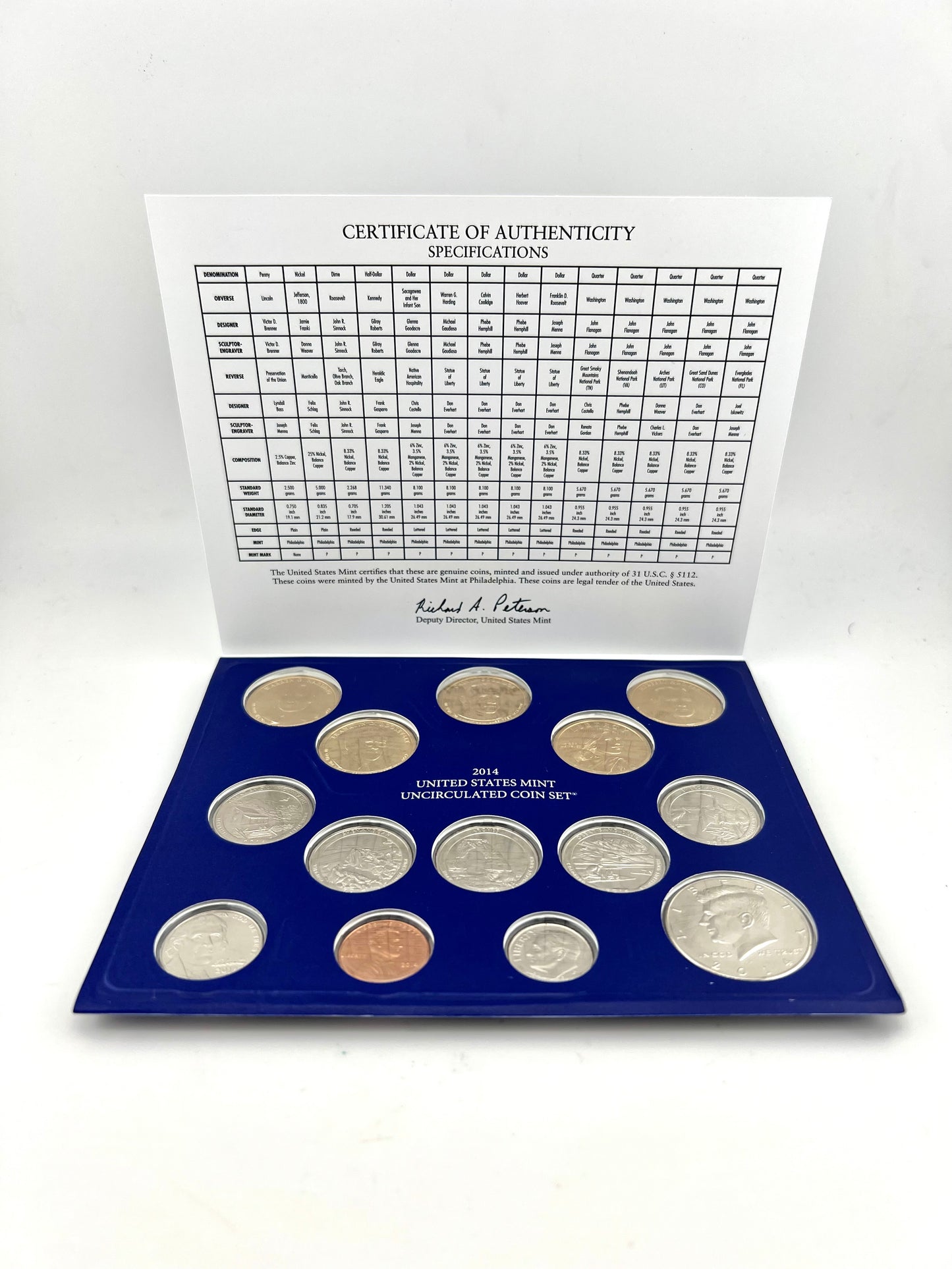 2014 United States Mint Uncirculated Coin Set Philadelphia And Denver