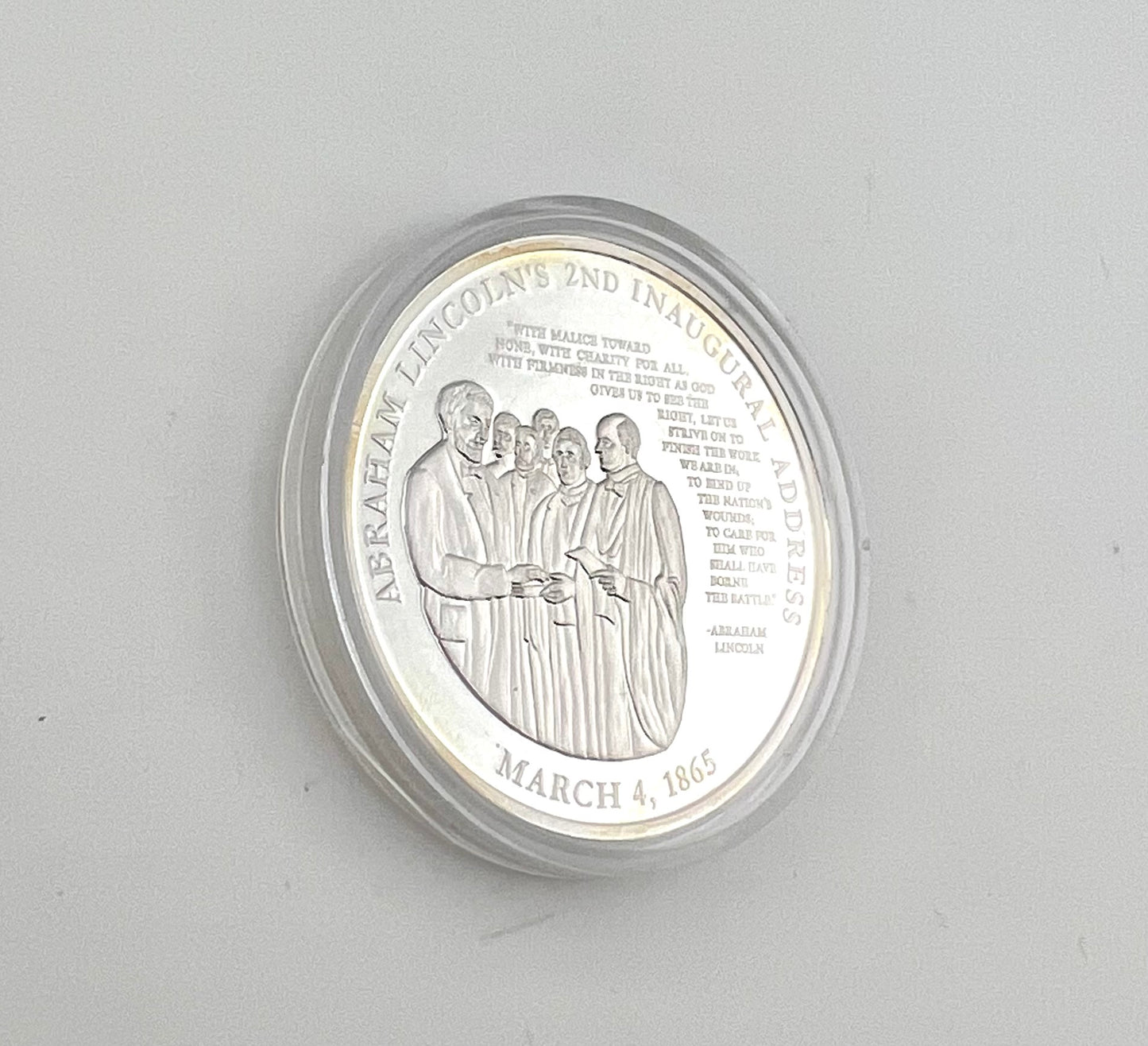 LIFE AND LEGACY, Medal Abraham Lincoln 2nd Inaugural Address