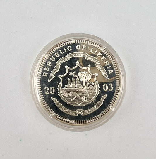 Operation Overlord America At War Proof Limited Coin 20 Dollars Sterling 2003