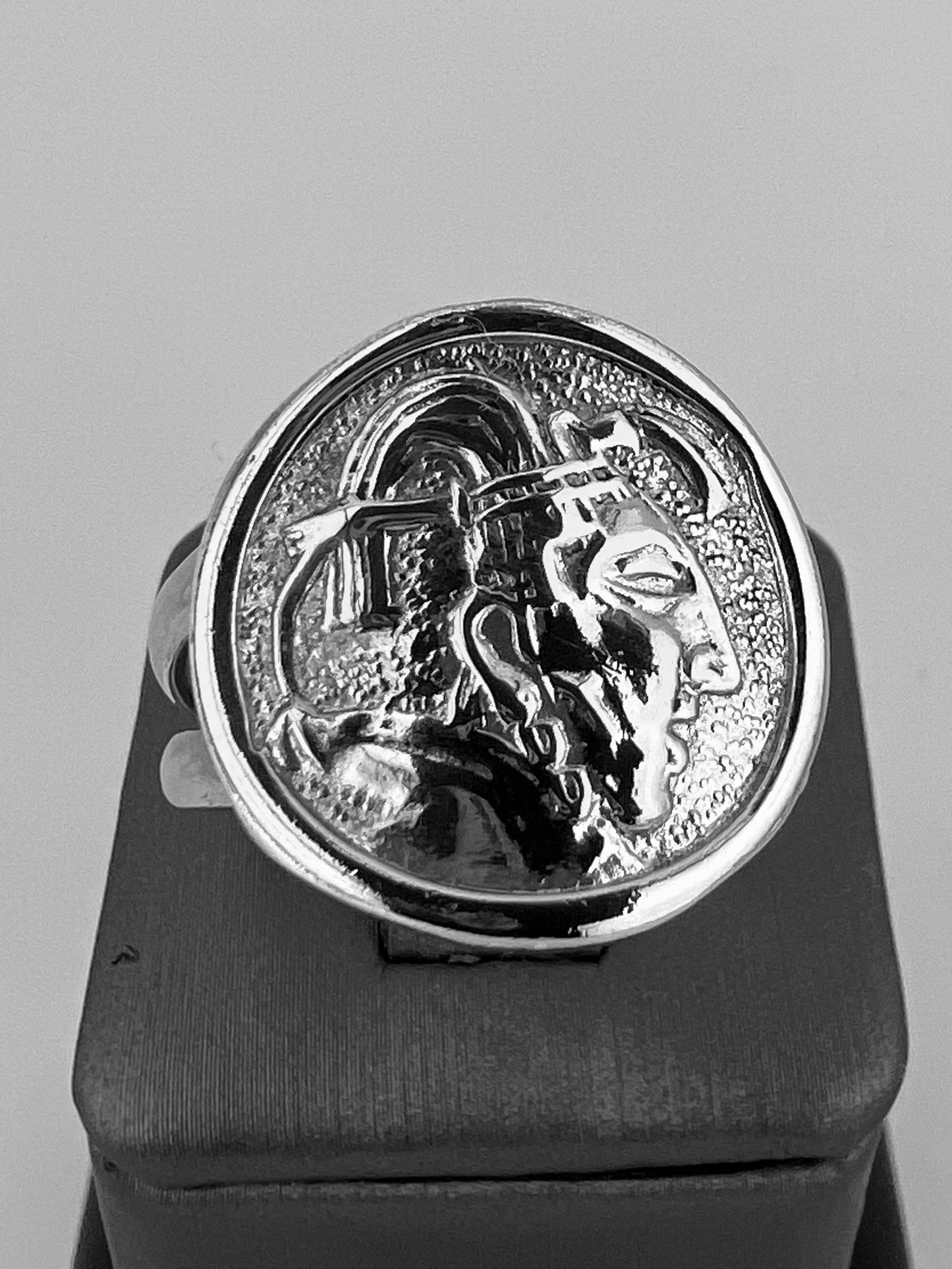 Unisex, Native American sterling silver ring