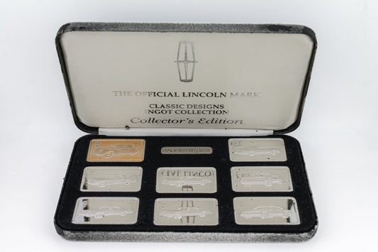 Lincoln Mark Classic Designs .999 Silver Bar Set w/Box