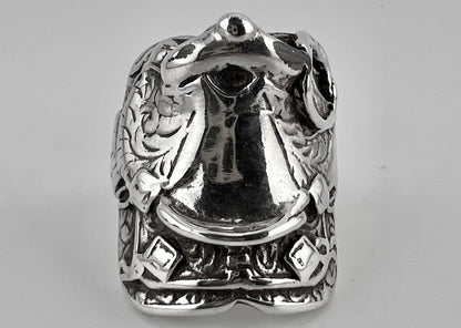 Men’s vintage sterling silver horse saddle ring