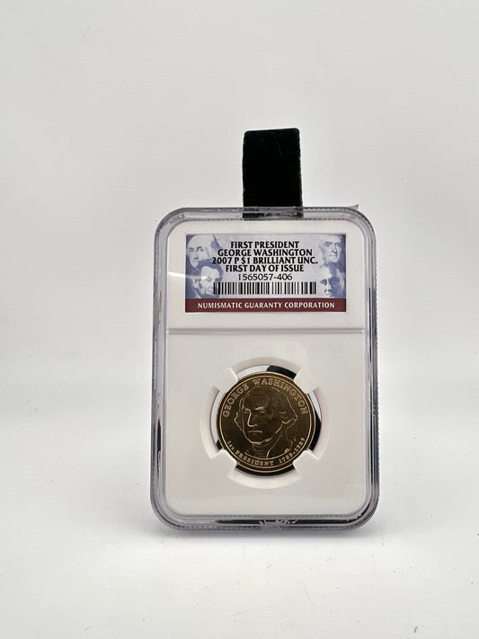 2007 P $1 One Dollar First President George Washington First Day Of Issue - NGC