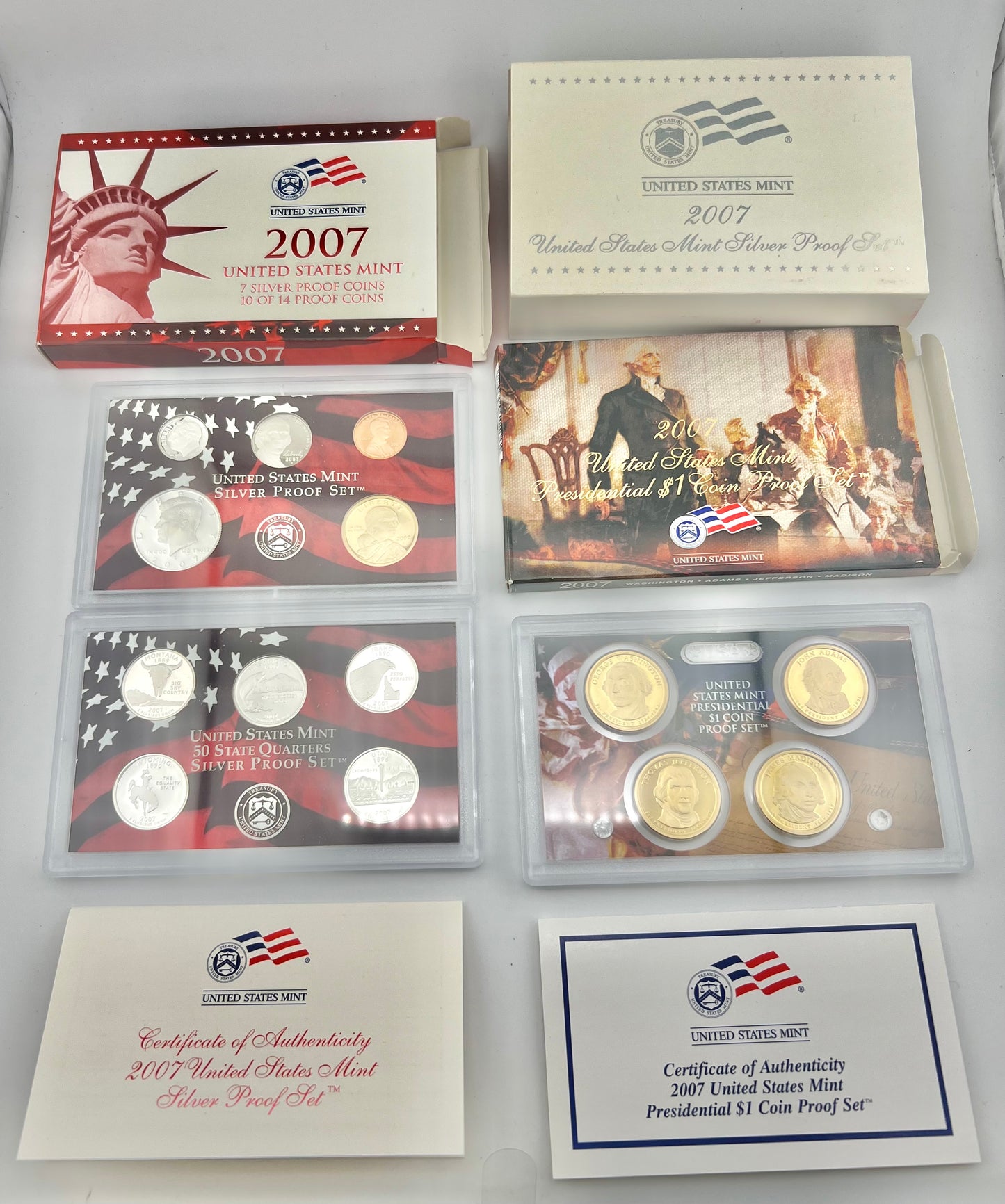 2007 Silver Proof Set U.S. Mint Original Government Packaging