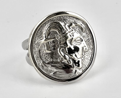 Unisex, Native American sterling silver ring