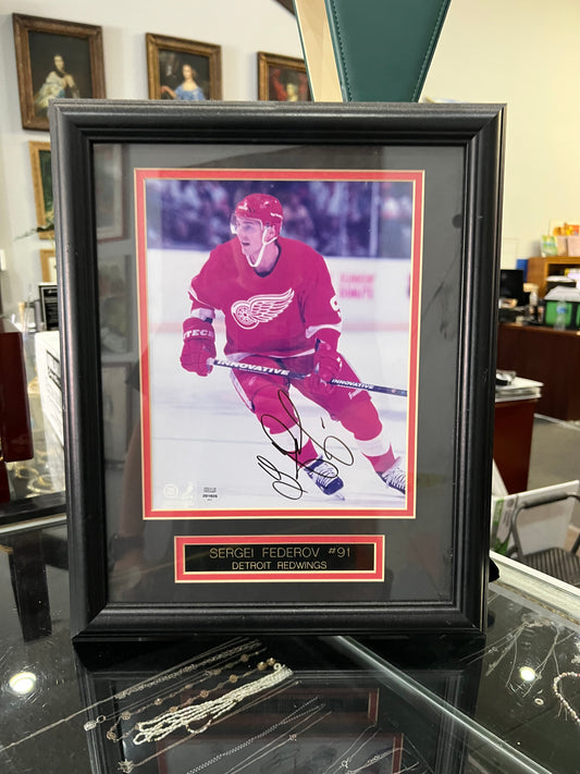 Sergei Fedorov Field of Dreams signed photo