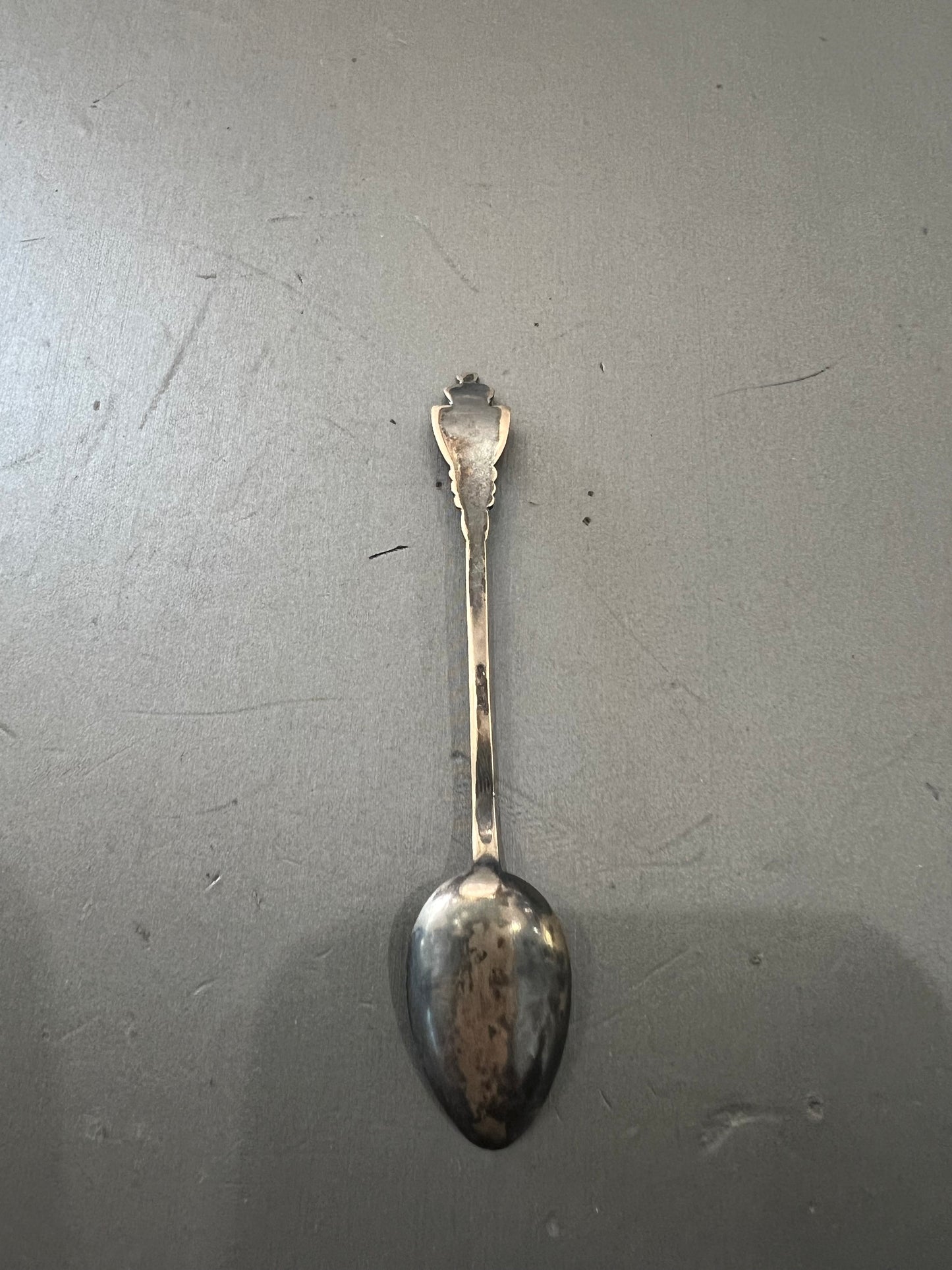 Vintage Sterling Silver & Enameled Norwegian Souvenir Spoon