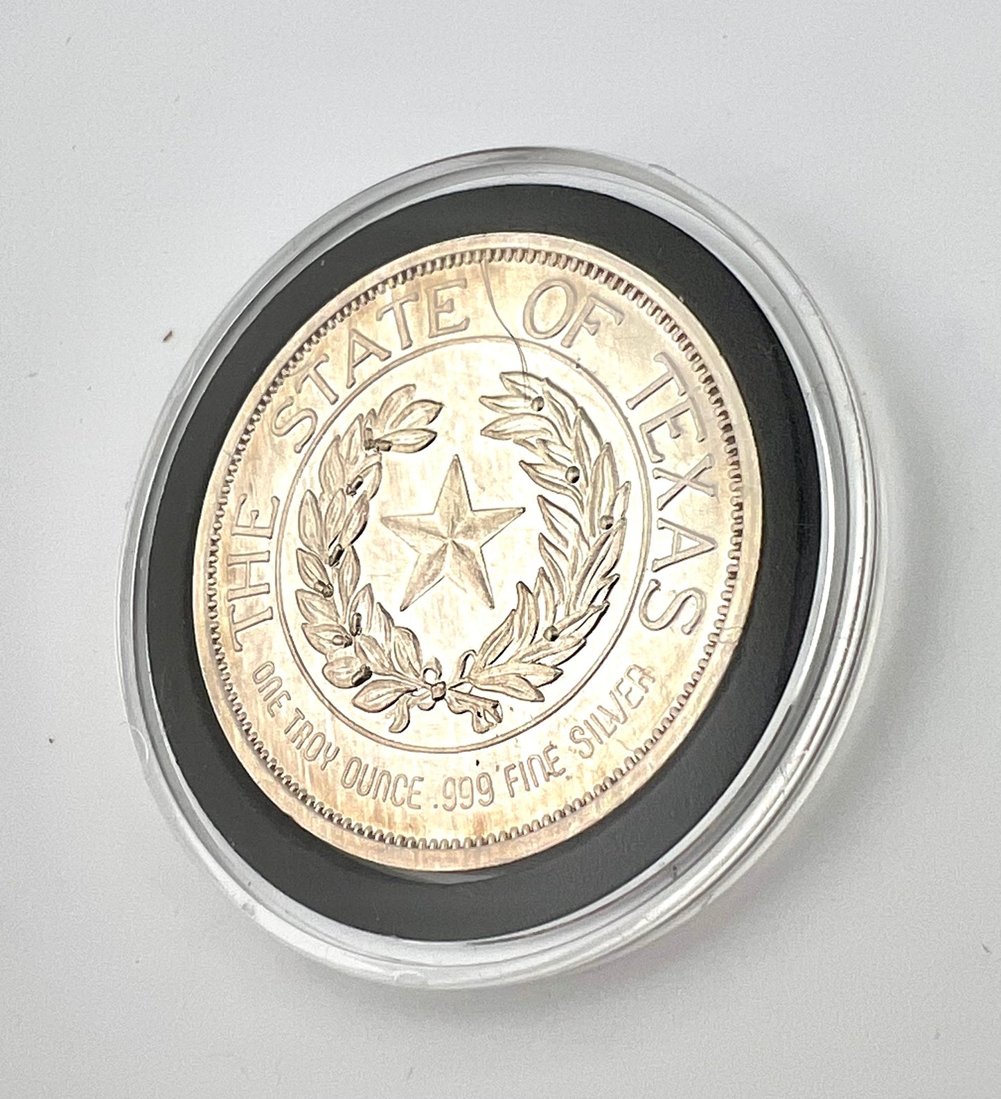 1 oz silver round The State of Texas 1986 Texas One And Indivisible