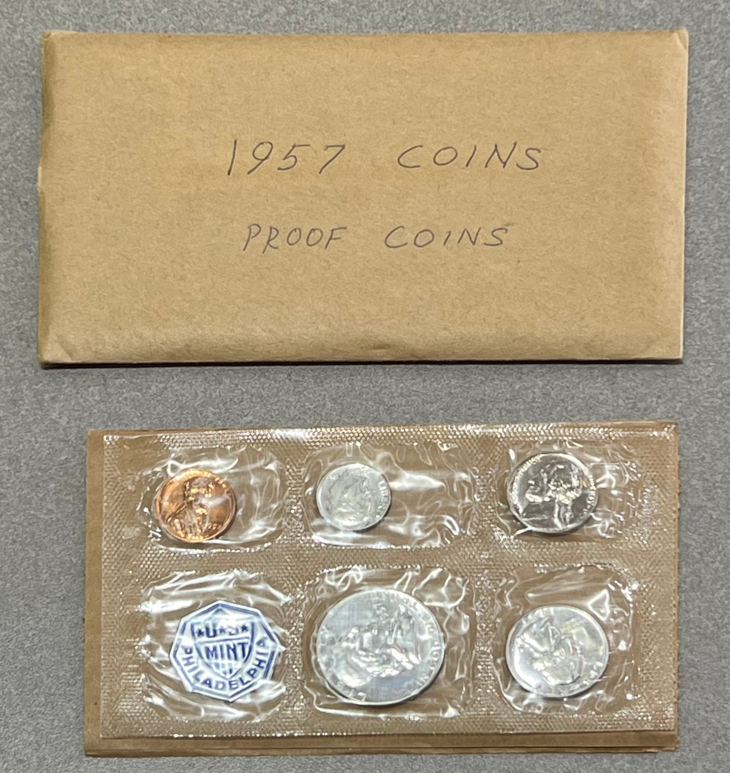 1957 proof coin set U.S. Mint