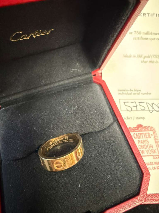 18K Cartier Love Ring Size 7.5